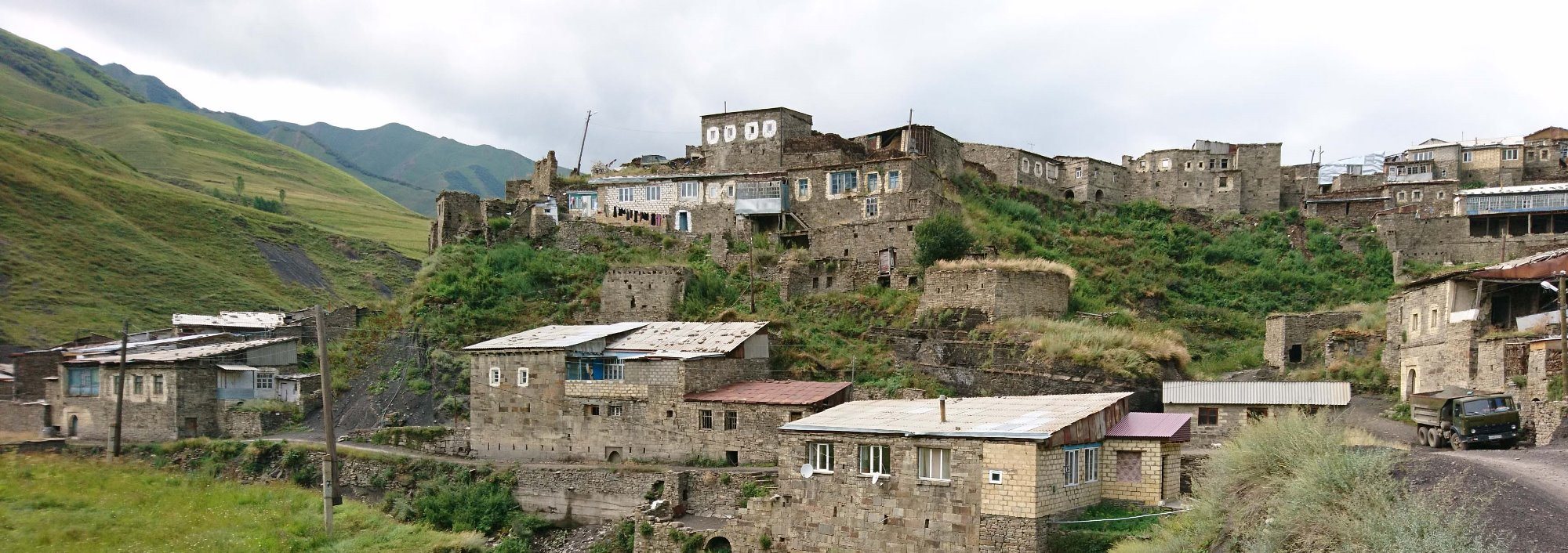 An old part of the Burkikhan village, Agul-speaking area, Daghestan