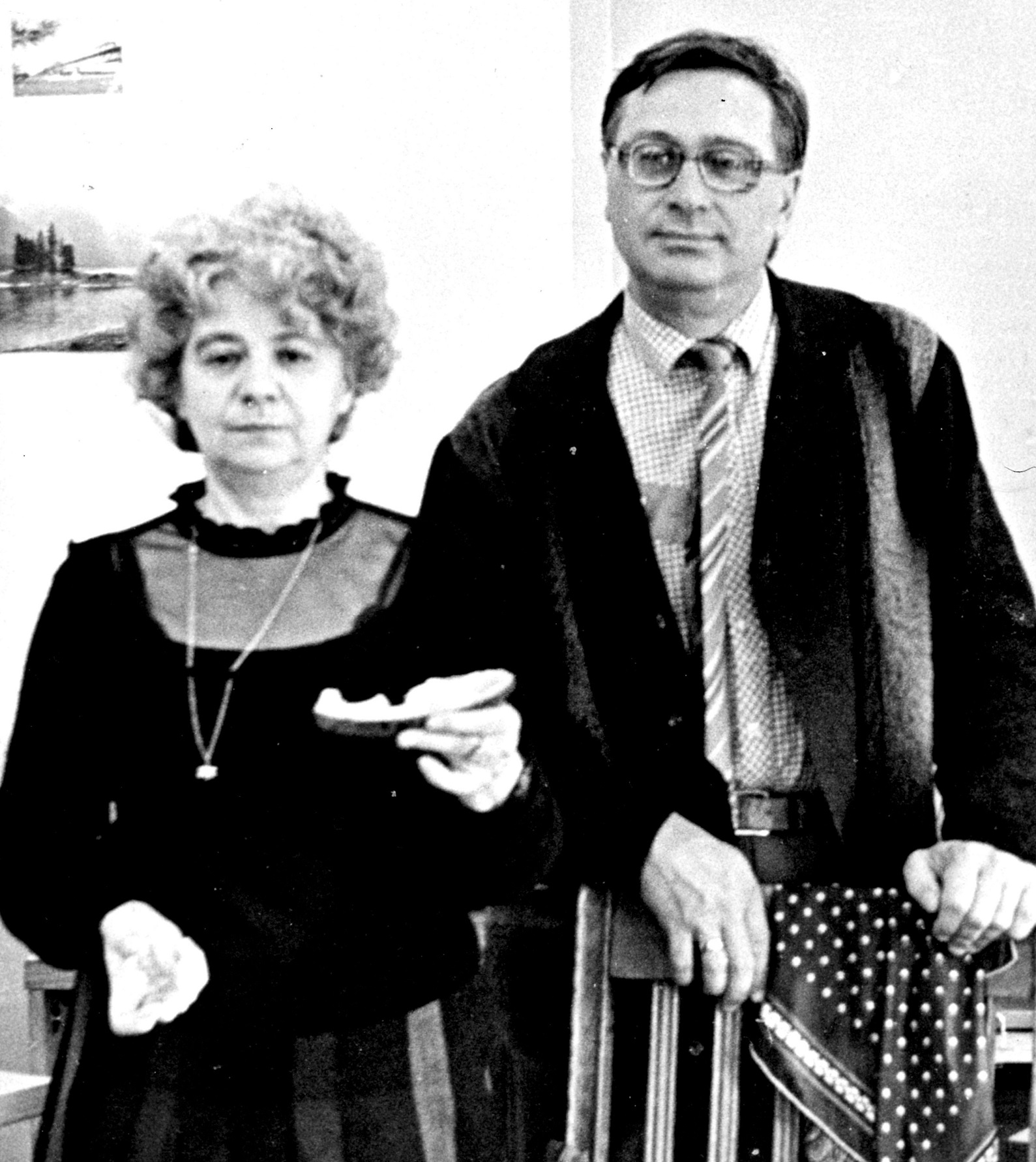 В секторе общего языкознания, 1986–87 гг. Е. С. Кубрякова и В.И. Шаховский (в то время докторант Е.С. Кубряковой)